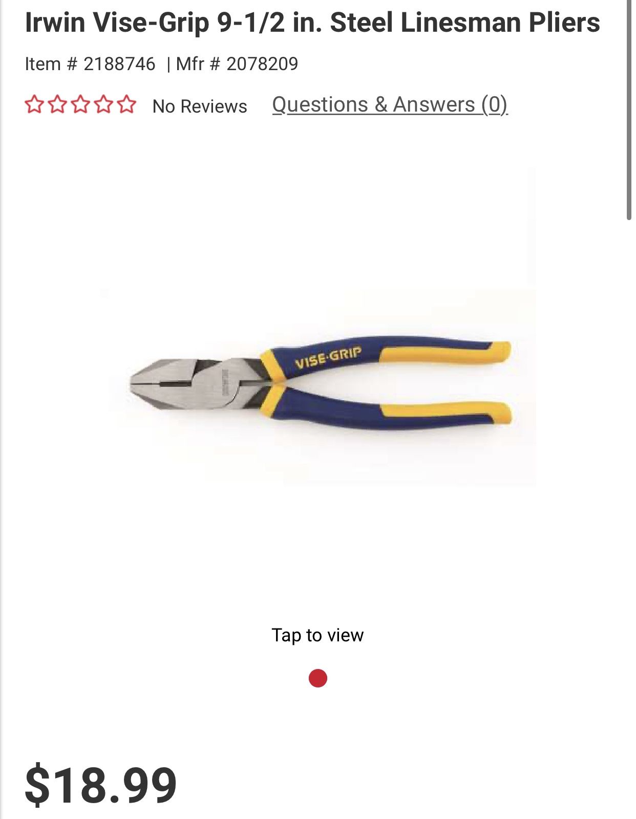 Linesmen Pliers 