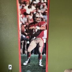49ers Joe Montana Poster 6ft