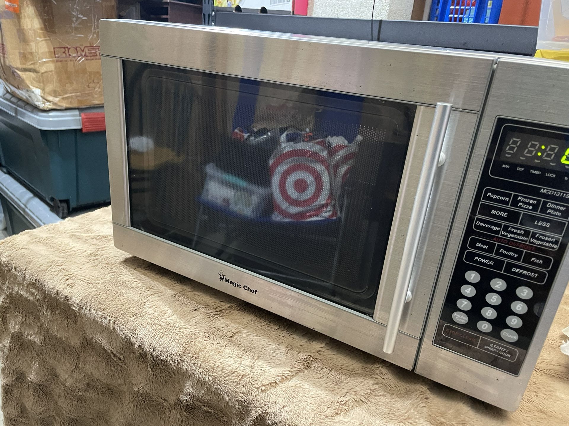 Stainless steel microwave