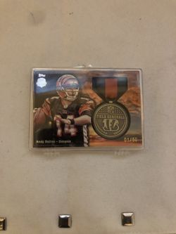 2012 Tops Andy Dalton Field General Metal Card # 01-50