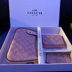 COACH SET Purse & Wallet & Card Holder
