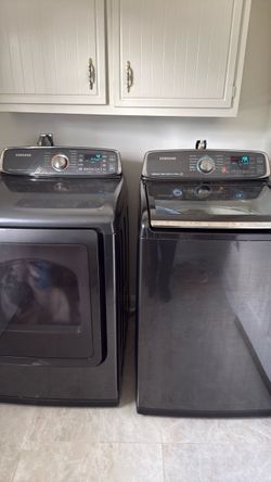 Samsung ActiveWash VRT Plus Washer + Multi-Steam Dryer Set – Large Capacity
