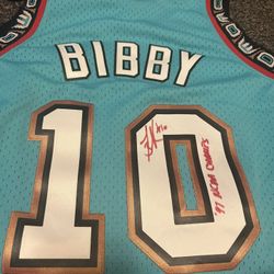 Mike Bibby Signed NBA Jersey 