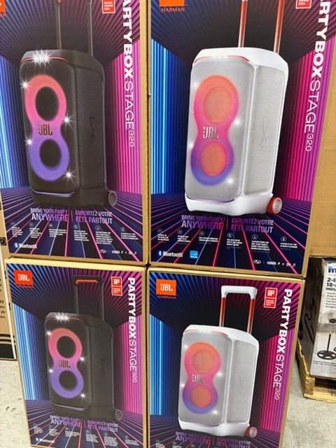 JBL Partybox 320. Rechargeable Battery.  240 Watts. Brand New.  Financing Available 