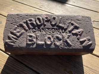ANTIQUE BRICK METROPOLITAN BLOCK CANTON OHIO