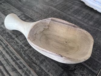WOODEN SCOOPER SPOON 