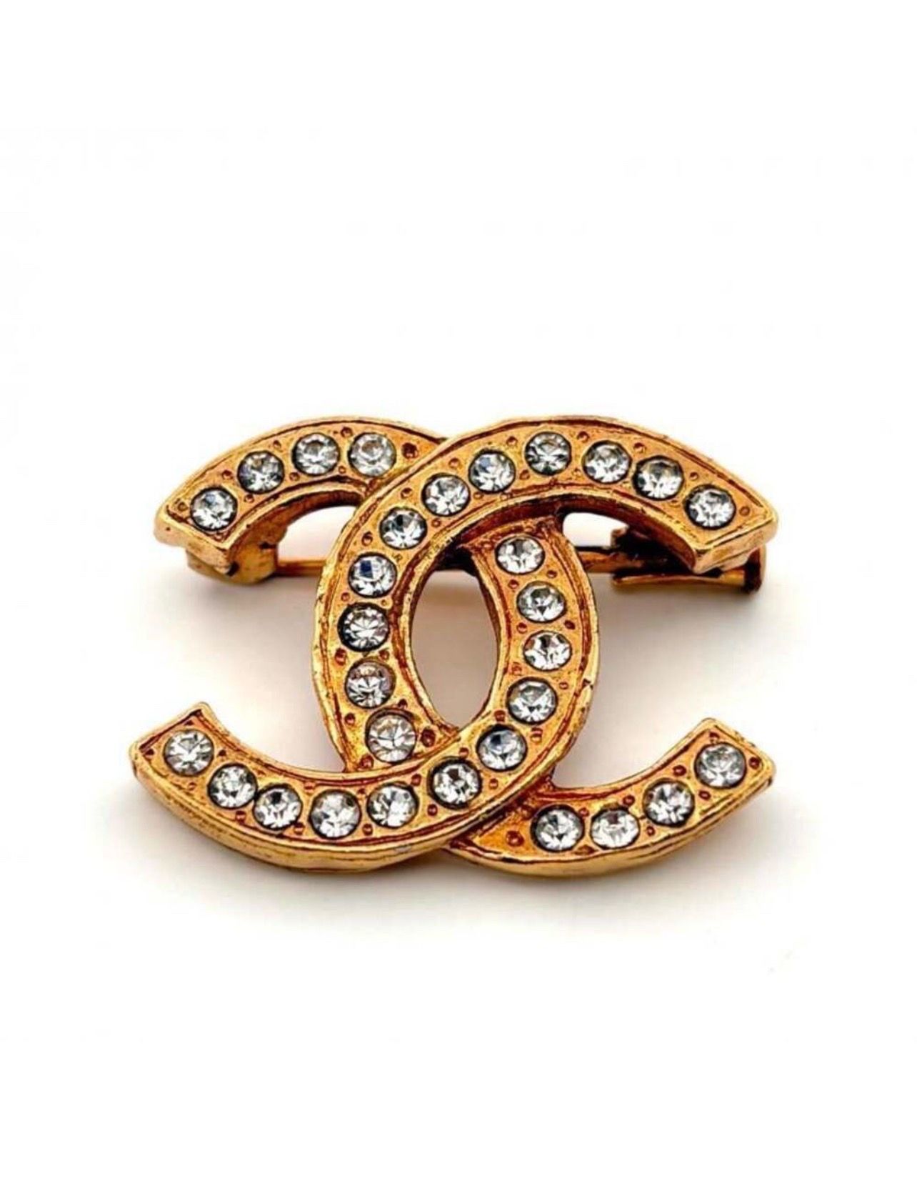 Chanel Cc Logo Brooch Metal