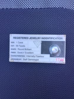 1 carat 58 faucets round brilliant colorless diamond