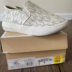 GIRLS' MICHAEL KORS TODDLER JEM DALEY SLIP-ON SIZE 8T SHOES