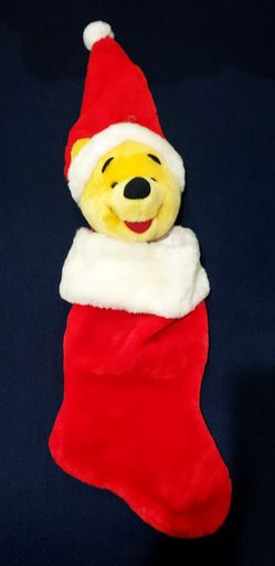 Vintage Disney Store Winnie The Pooh Stocking 8in x 24in
