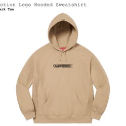 Supreme Motion Logo Hooded Sweat - Dark Brown