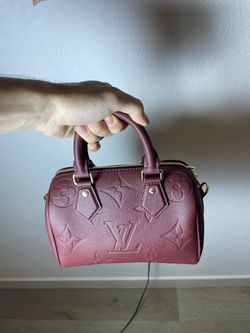 Louis Vuitton Speedy Mini Bag Burgundy good condition