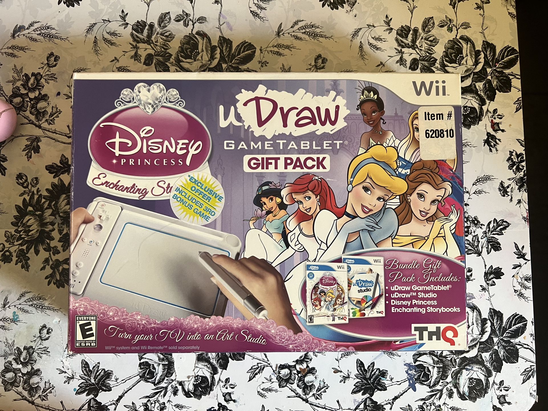 Nintendo Wii Disney Princess Enchanting & U Draw Game Tablet Gift Pack