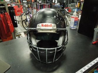 Used Riddell Victor Black Football Helmet 2023 Cert Size S/M