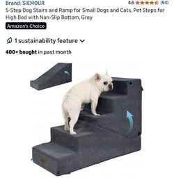 New 5 Step Convertible Pet Stairs/Ramp