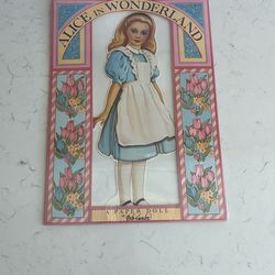 Vintage Alice In Wonderland 12 Inch Paper Doll With 12 Costumes