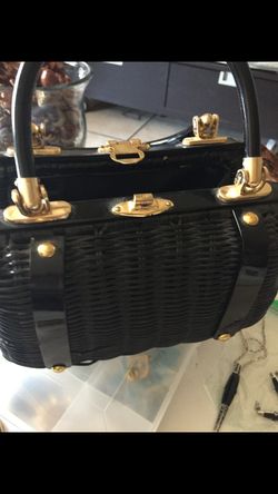 Vintage wicker purse