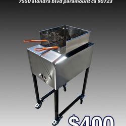 New Deep Fryer | Includes Hose With Regulador And 2 Baskets | Freidora Nueva Con 2 Canastas Y Mangue