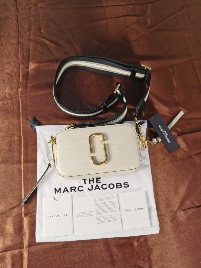 Marc Jacobs The Snapshot Crossbody Bag Cloud White