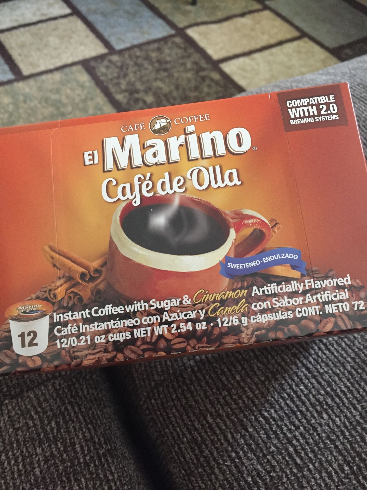 / Instant coffee with sugar & Cinnamon/El marino Café de Olla con azúcar y canela