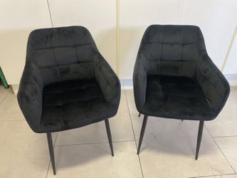 Velvet Tufted Chair - Set of 2