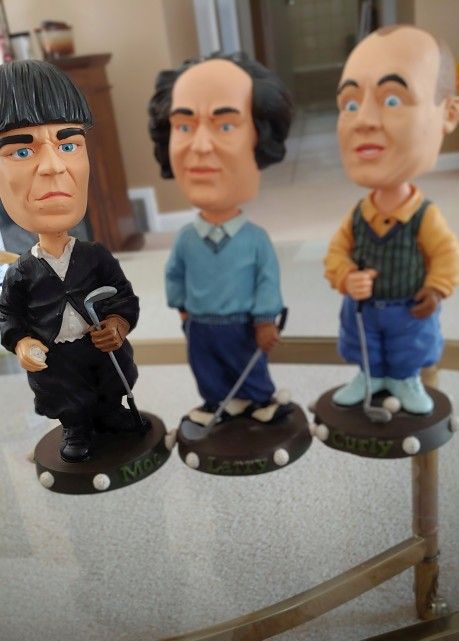 AVAILABLE.... THREE STOOGES BOBBLEHEADS