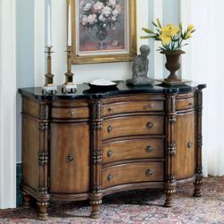 Butler Specialty Company  Fossil Stone Credenza for sale can deliver.  It's for project  Original price $2,299