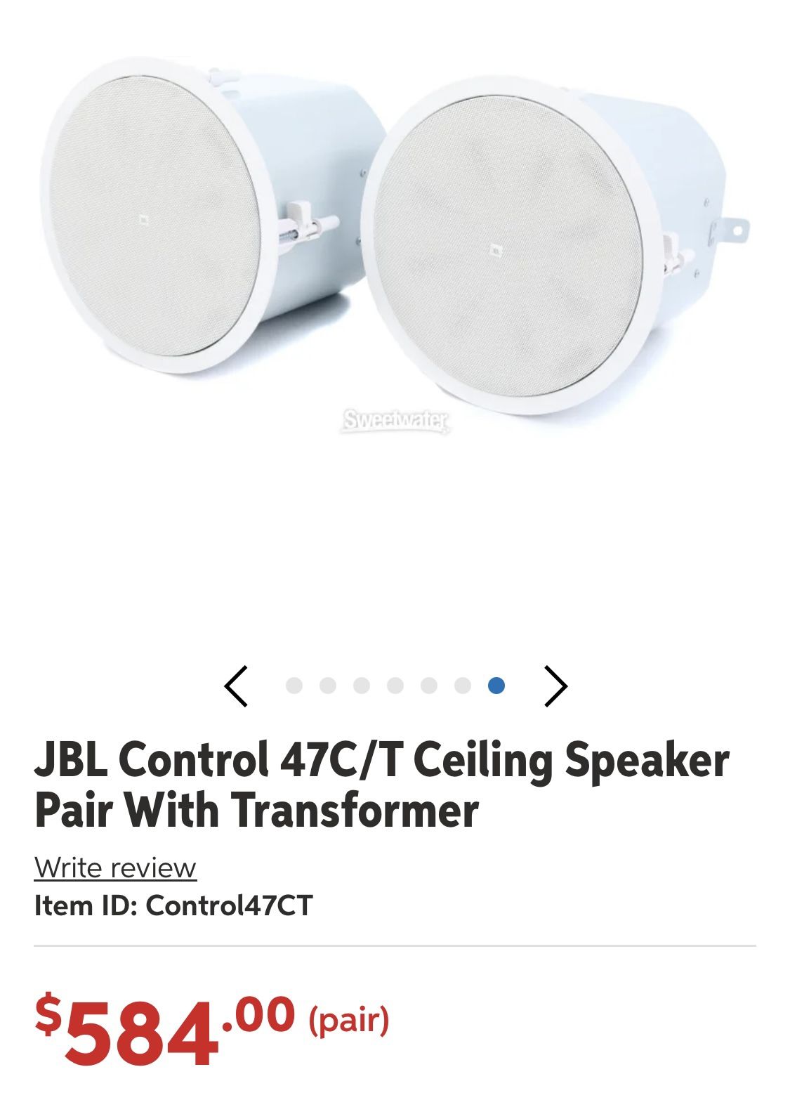 Jbl Speaker Control 47C/T