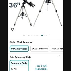 CELESTRON POWERSEEKER 60AZ TELESCOPE USED IN GOOD CONDITION 👍...SEE THE MOON UP CLOSER..