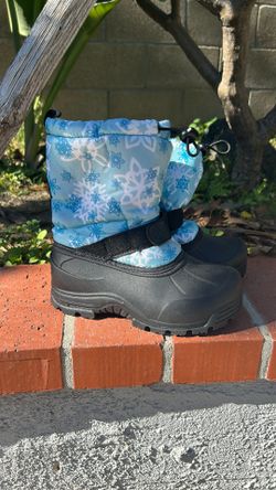 Girls Blue Snow Boots