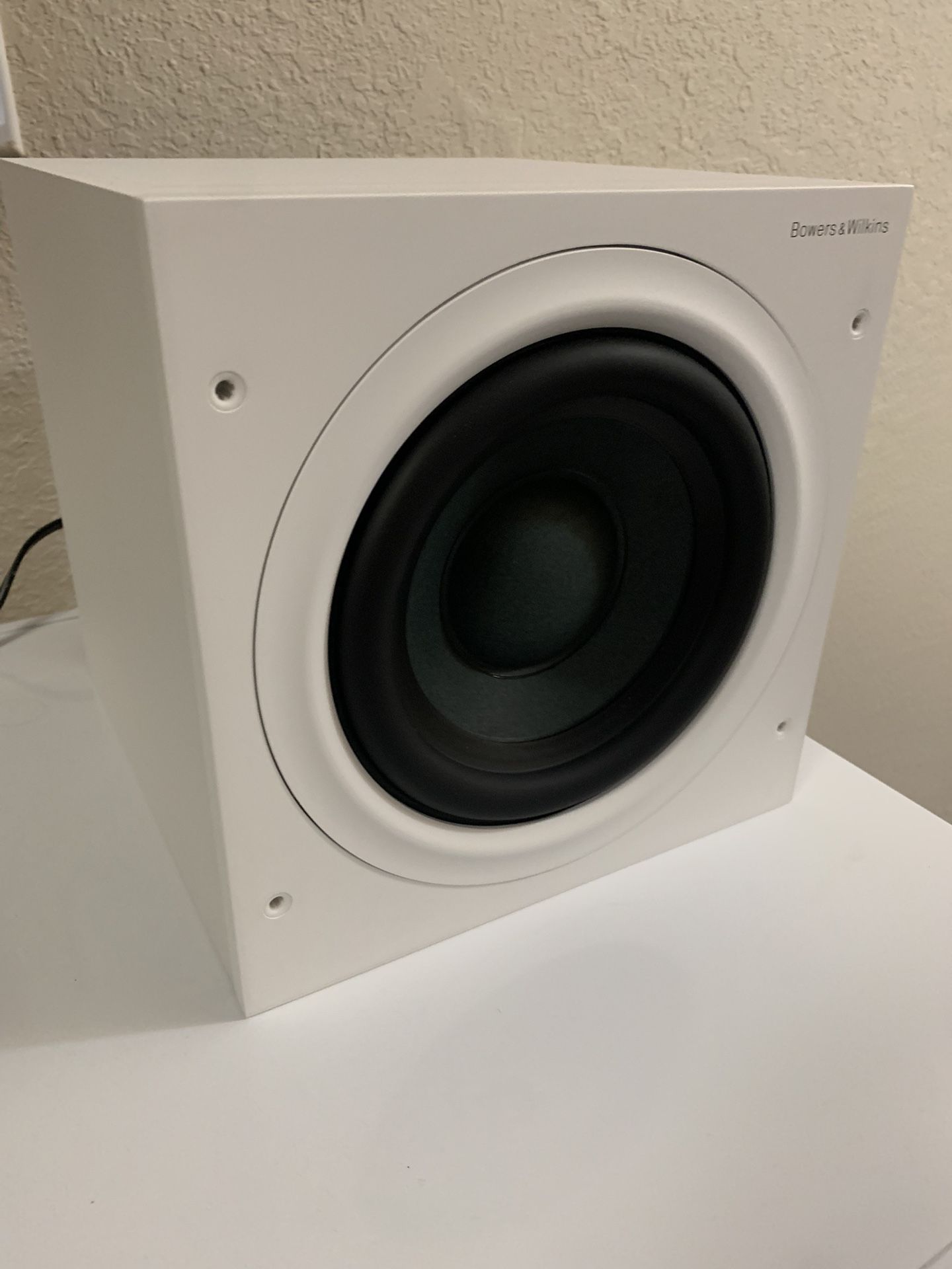 Bowers & Wilkins Subwoofer White Compact Bass Speaker  8” Driver ASW608 200W
