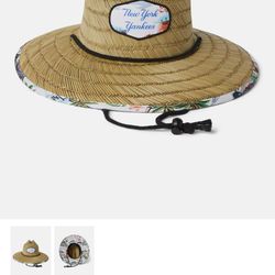 New York Yankee straw hat