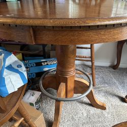 High Top Dining Table W/ Chairs (real Wood)