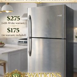 🤩Quality Frigidaire Stainless Steel Refrigerator 🥶 Excellent Condition 🚚Delivery Available 🚚