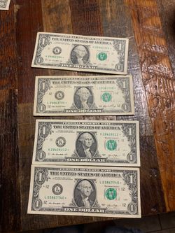 Star note 1$ bill