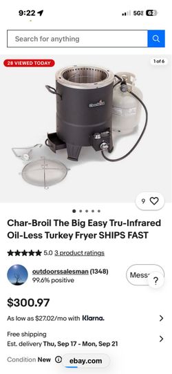 Char-Broil Big Easy Oil-Less Turkey Fryer