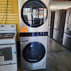 LG Studio WashTower Single Unit Front Load Washer 5.0 Cubic Feet  AND  Gas Dryer 7.4 Cubic Feet Y9MTT