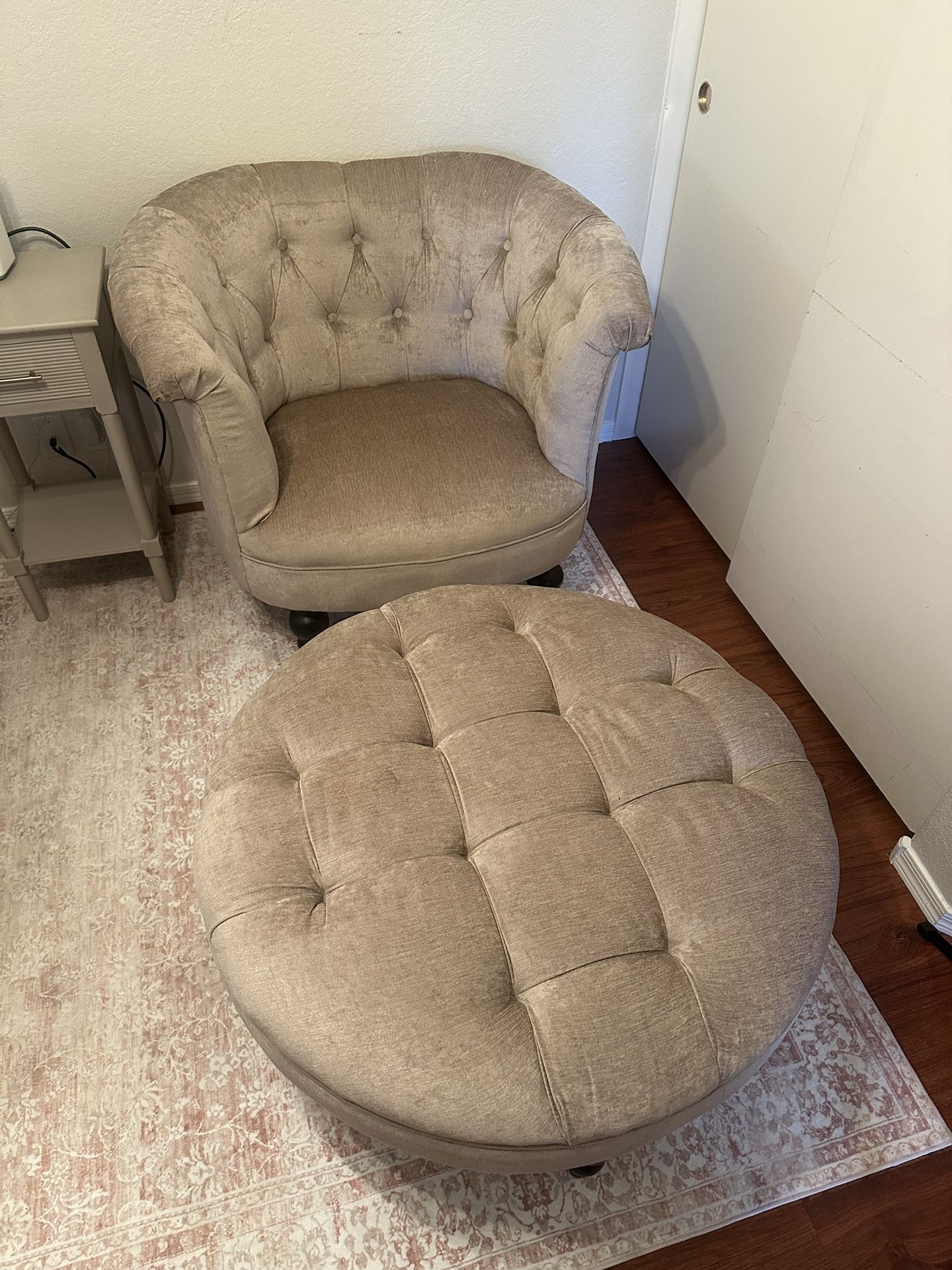 Love Seat, Chair And Ottoman