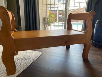 Solid wood entryway/Bed-End Bench (45”L)