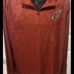 Mens- Arizona Cardinals XL-Pullover Long Sleeve Lightweight Jacket- NWT 