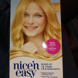 New Nice 'n Easy Rubio 10PB Extra Light Pale Blonde Hair Dye