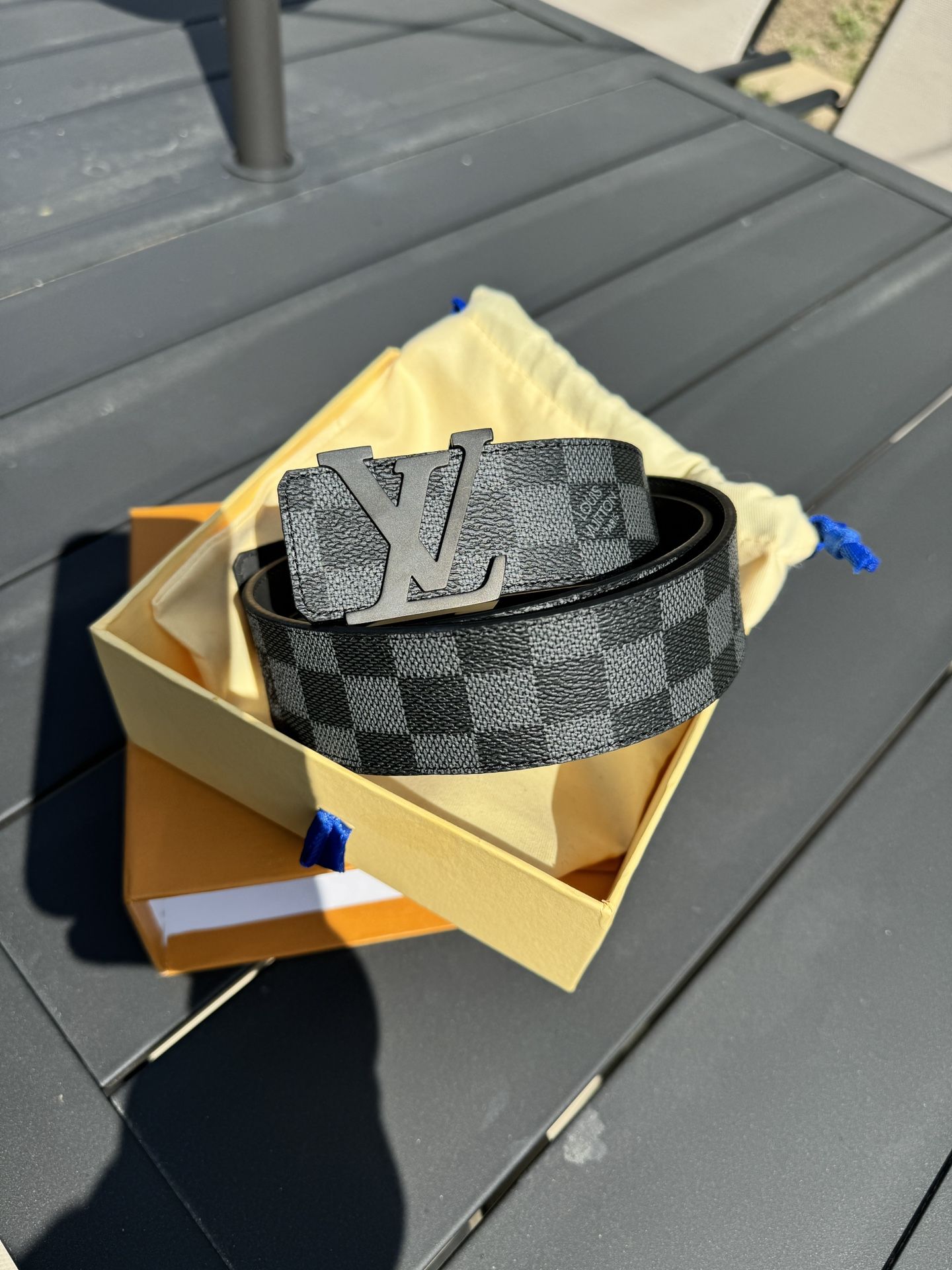 Louis Vuitton Graphite Belt 