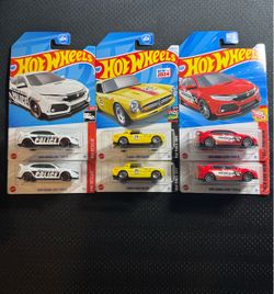 Hot Wheels Honda Civics   $3