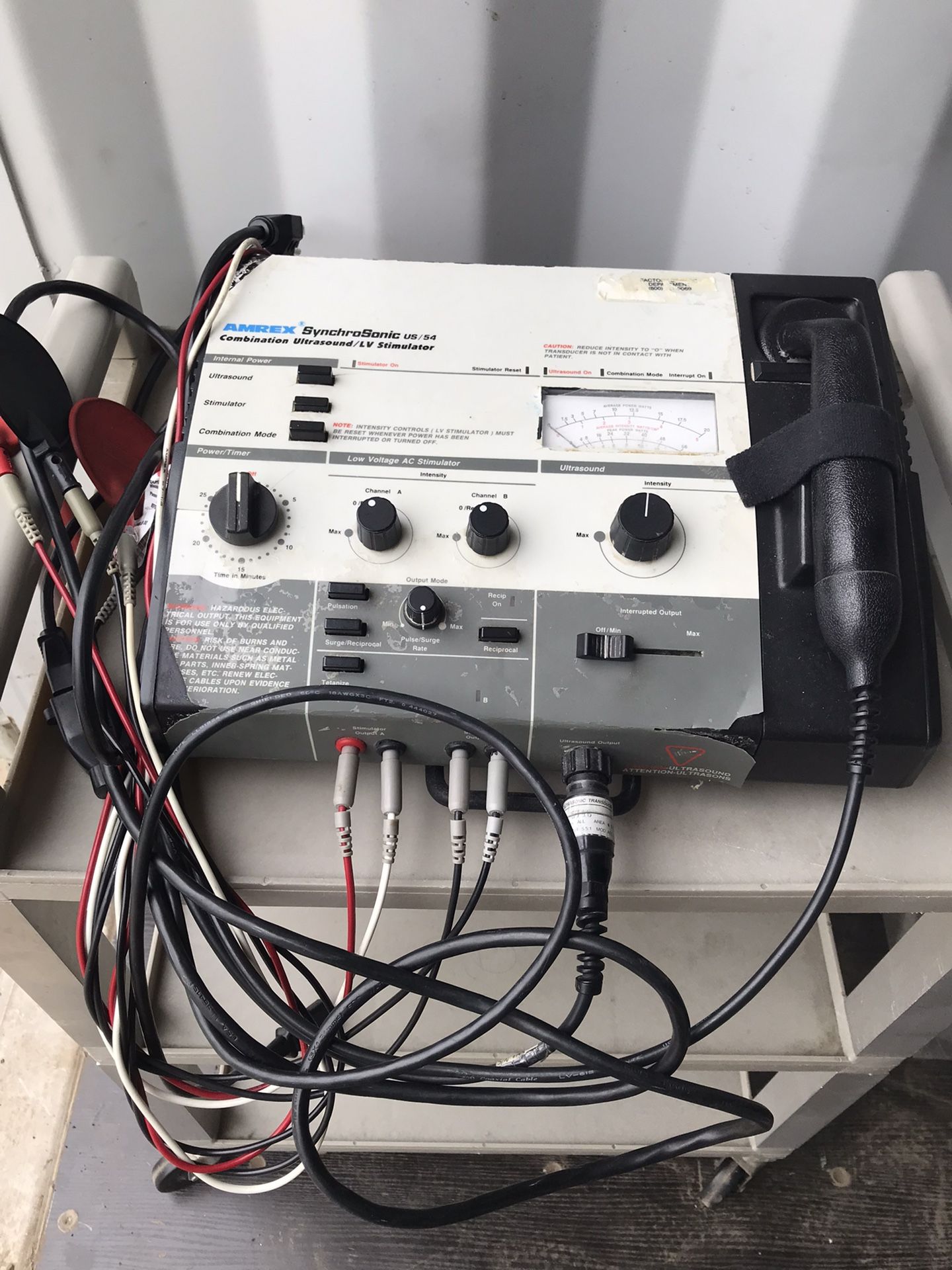 Amrex SynchroSonic Combination Ultrasound Low Volt Stimulator