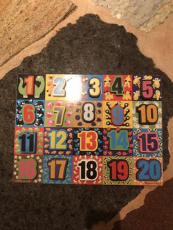 Melissa & Doug 1-20 Wooden Puzzle