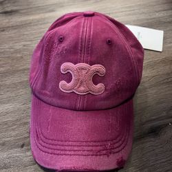 NWT Distressed pink hat