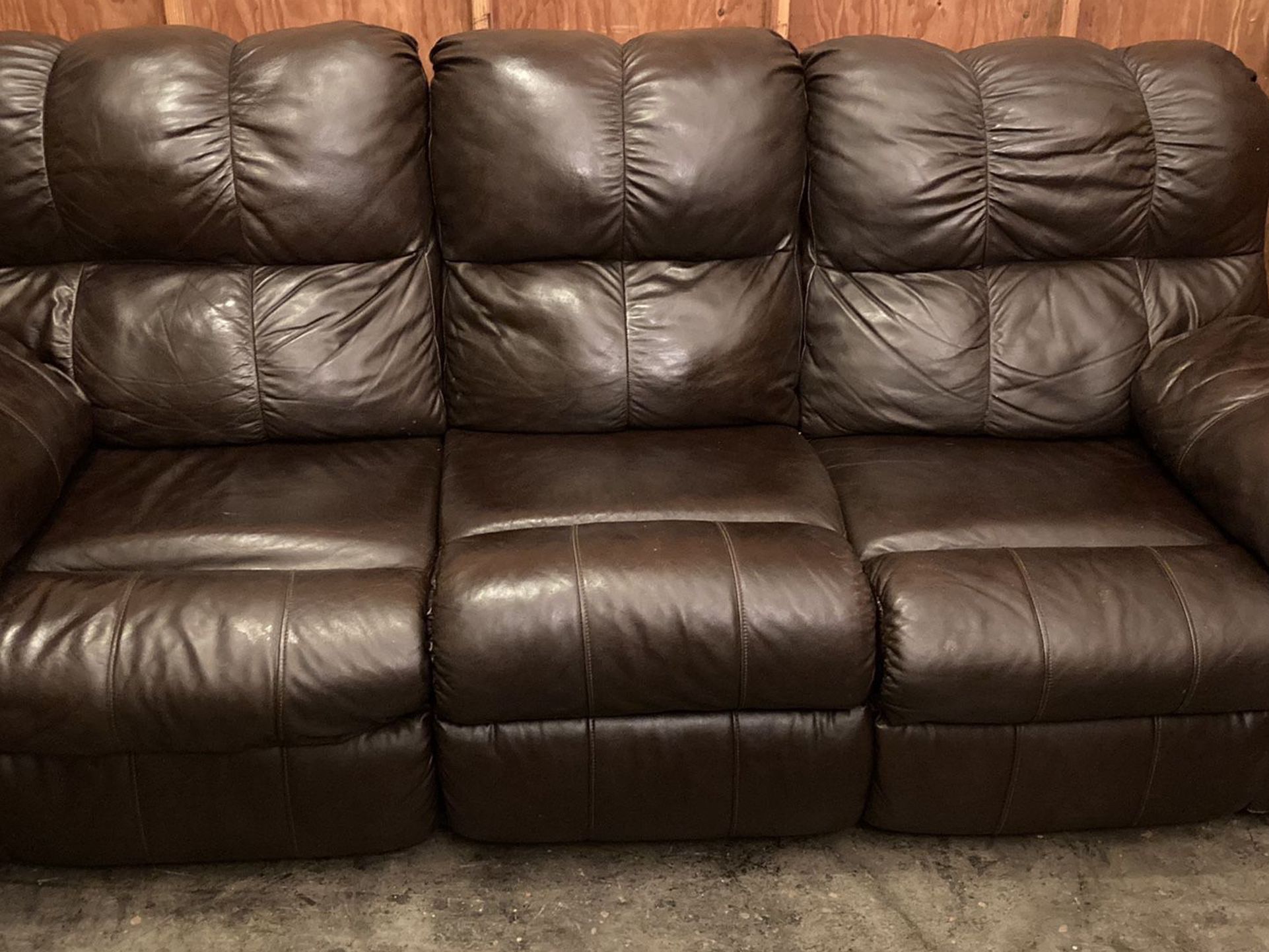 Power Electric Leather Recliner Sofa - Free Delivery 