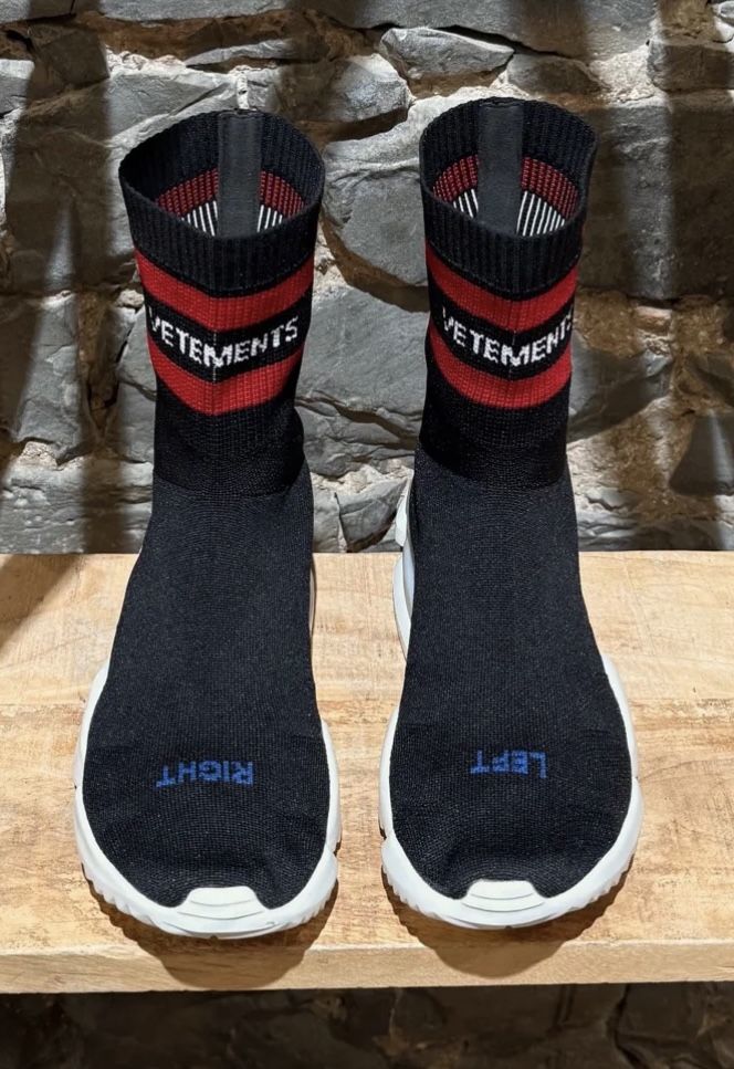 Vetements x Reebok Sock Pump High Top Sneakers