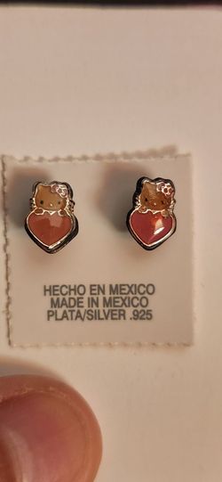 Hello Kitty Sterling Silver Earrings