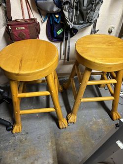 Two Tall Stools For Person 6 Foot Plus